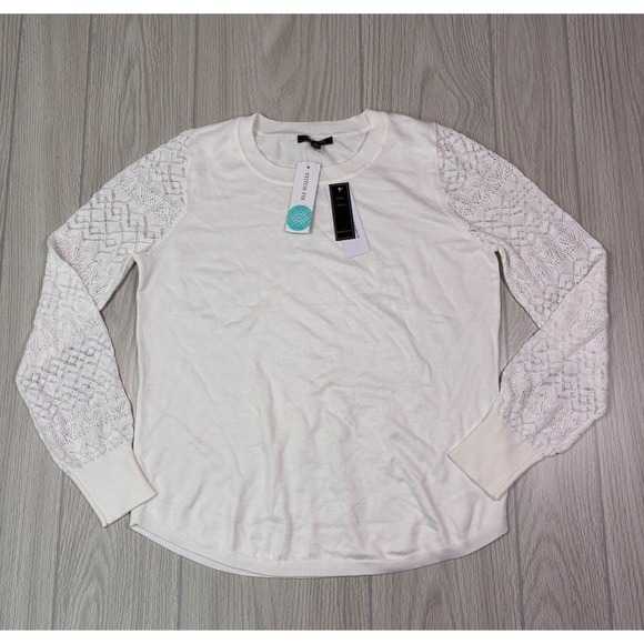 Lety & Me Sweaters - Lety & Me Vittoria Pointelle Sleeve Sweater Off White Size S Stitch Fix